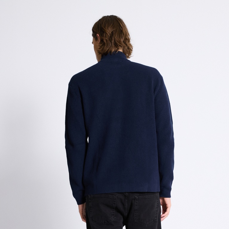 Half-zip knit sweater "Frans"